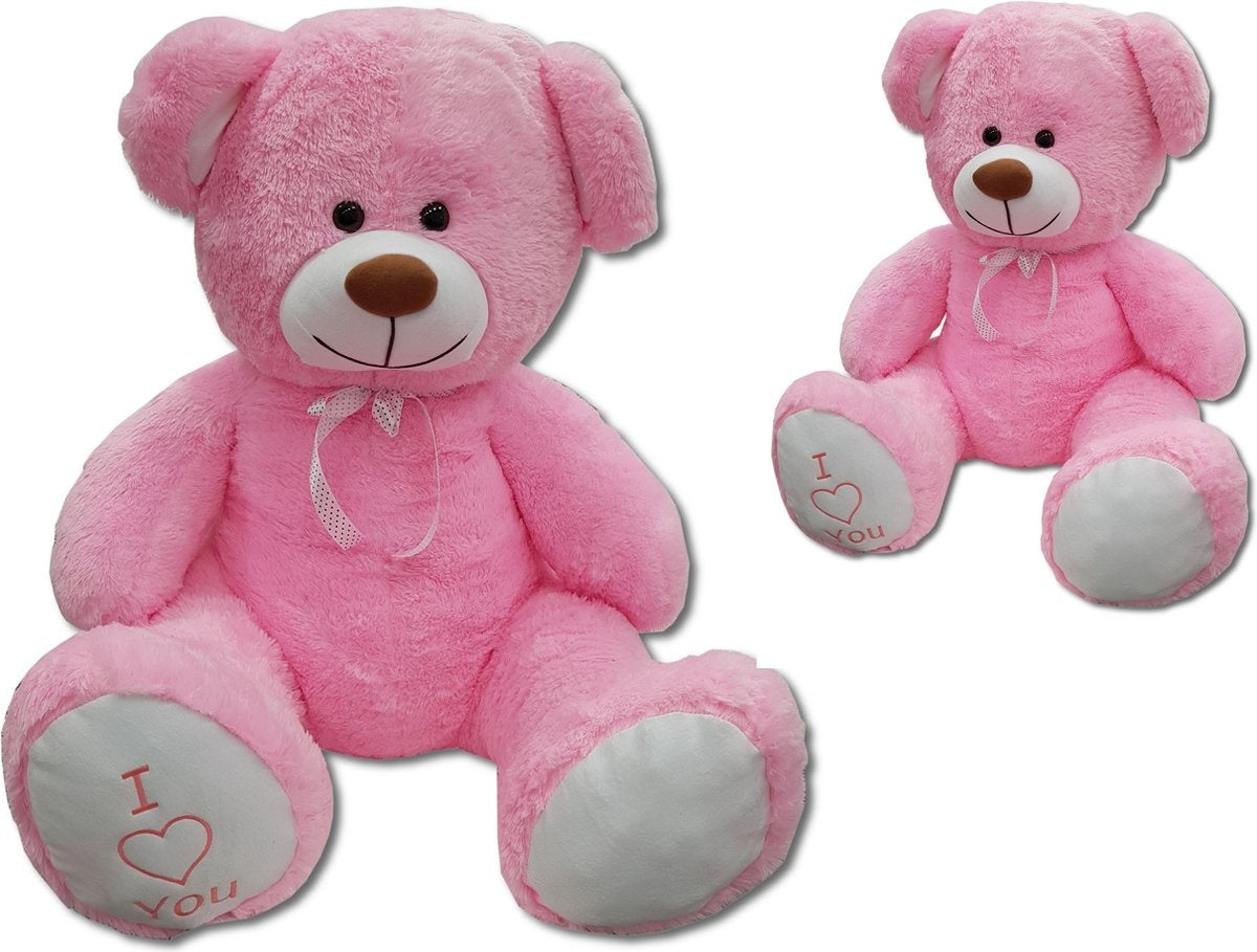 KNUFFELBEER - 160cm Anti-allergie Pluche - Roze