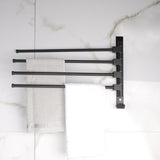 Handdoekenrek - 4 Armen - Opschroefbaar - 38.5 cm - Zilver