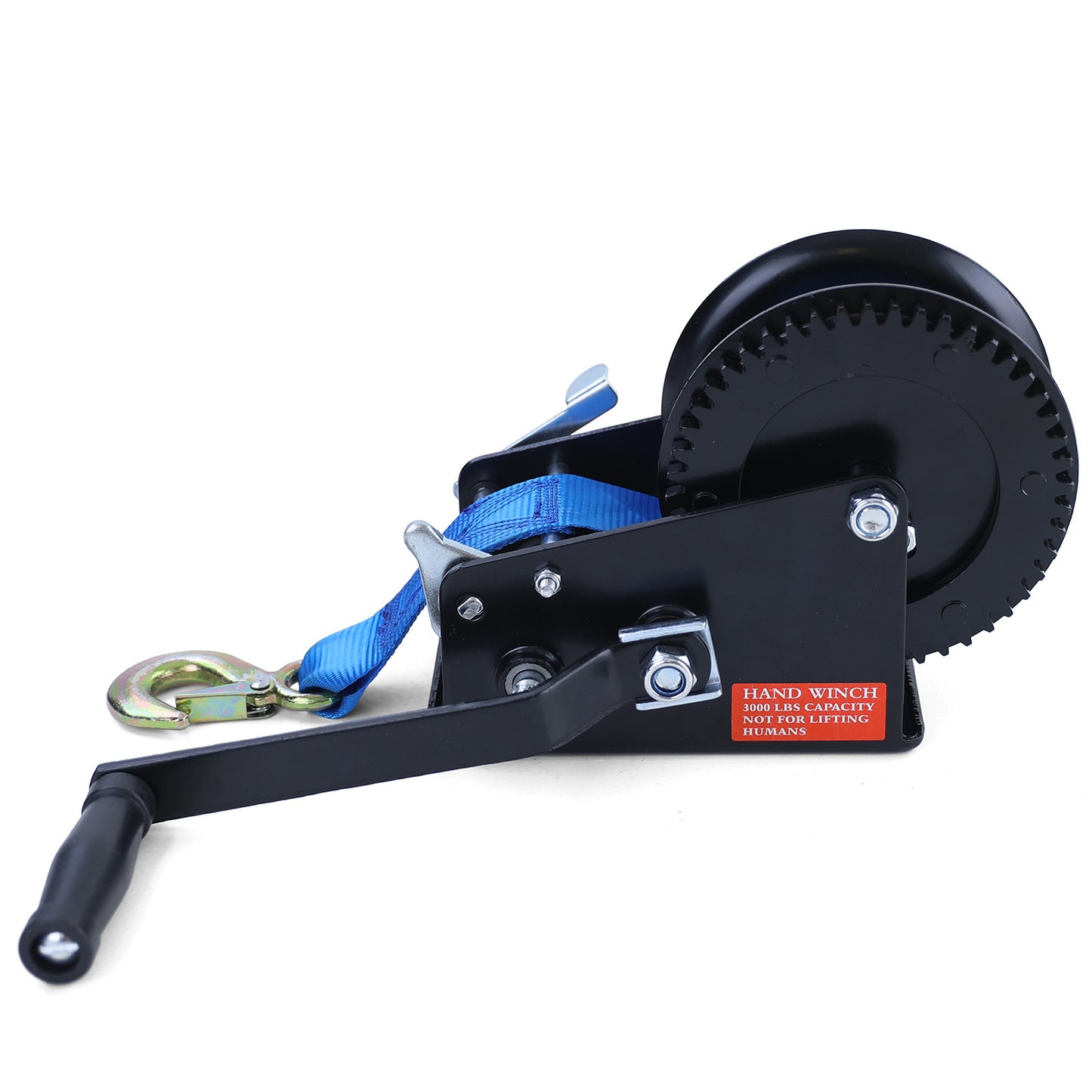 HANDLIER - trekkracht 1500 kg - band 8m - blauw
