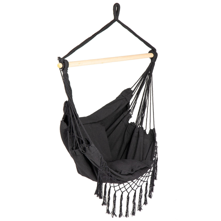 HANGSTOEL - Braziliaanse stijl - 130x96 cm - Zwart
