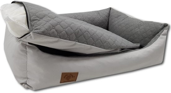 Hondenmand - wasbare hoes - waterdicht - antislip - lichtgrijs - 100x70 cm