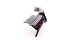 GRILL - sportieve look - glanzend zwart met rode bies