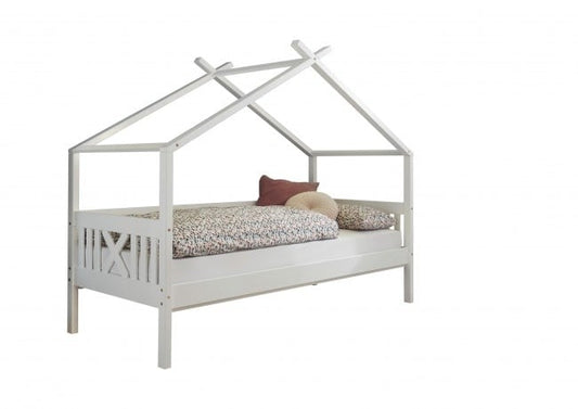 HUISBED - grenenhout - wit - 90x200 cm
