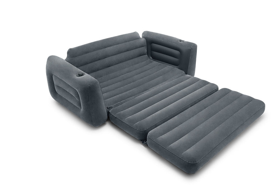 SLAAPBANK - Dura-Beam Fiber - Grijs - 224x203x66 cm