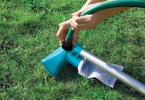 Zwembad reinigingsset - telescopische arm 279 cm - geschikt voor tuinslang - voor grote zwembaden