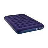 OPBLAASLUCHTBED - 2 Personen - Velours - Marineblauw - 191x120x22 cm