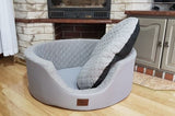 Hondenmand - anti-allergeen polyester - grijs/90x30 cm