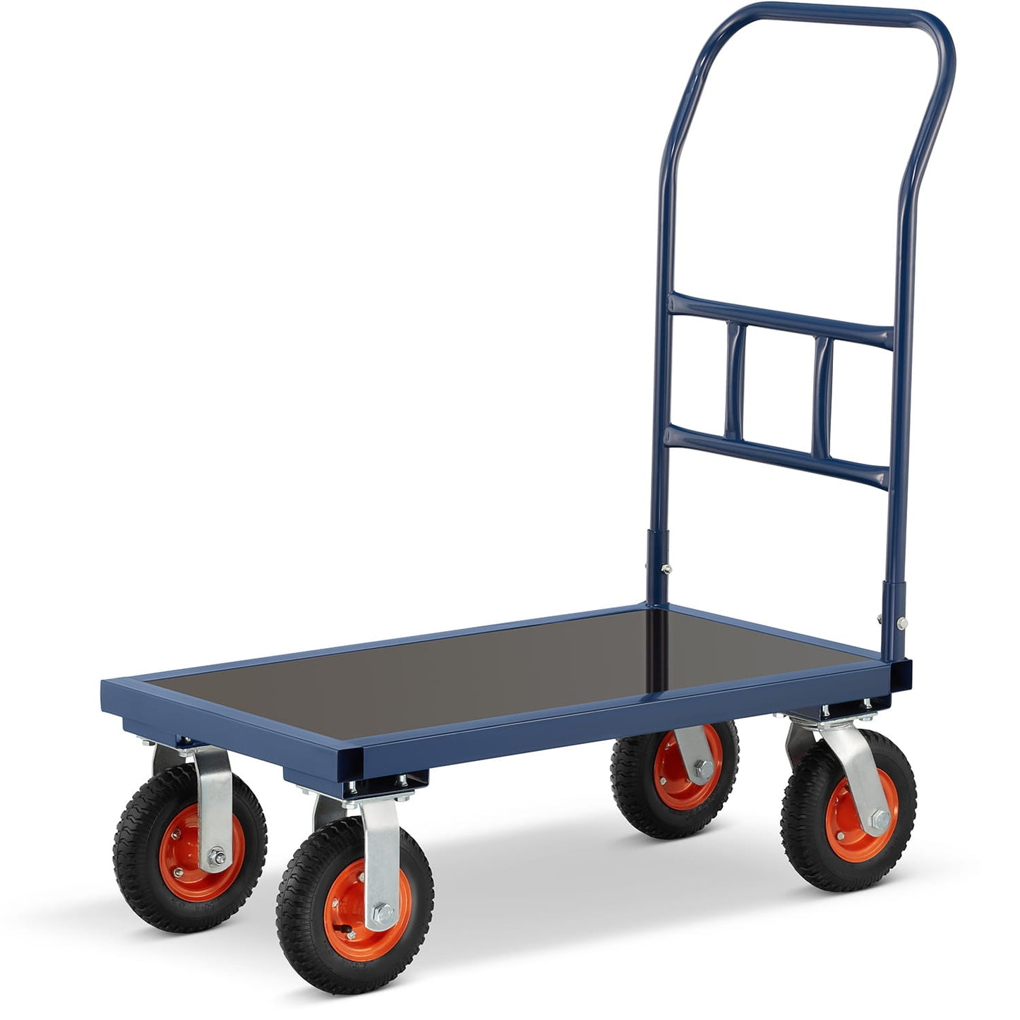 PLATEAUWAGEN - 640 kg Draagvermogen - Blauw/Zwart