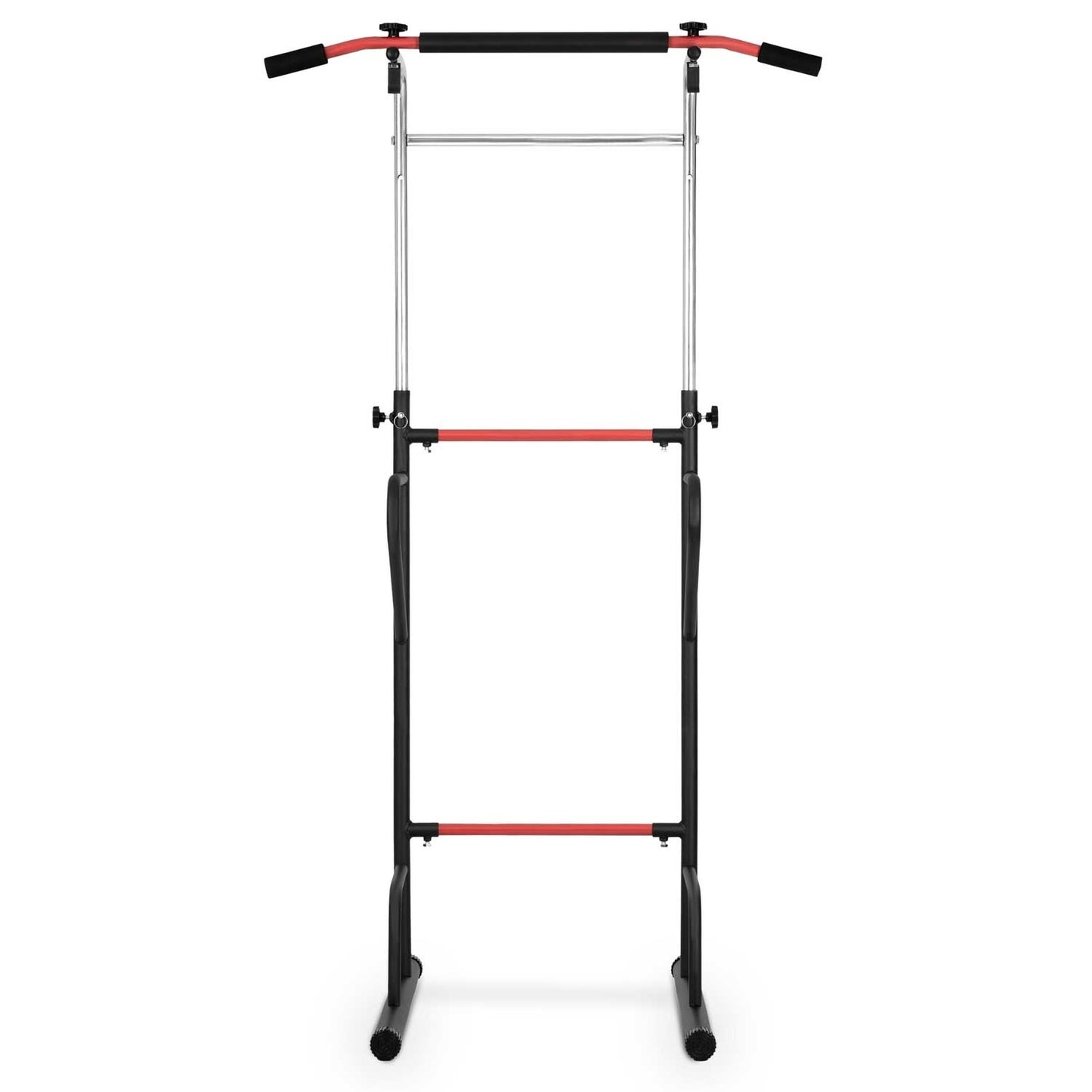PULL-UP BAR - Verstelbaar 145-218 cm - Staalconstructie - Antislip - Zwart