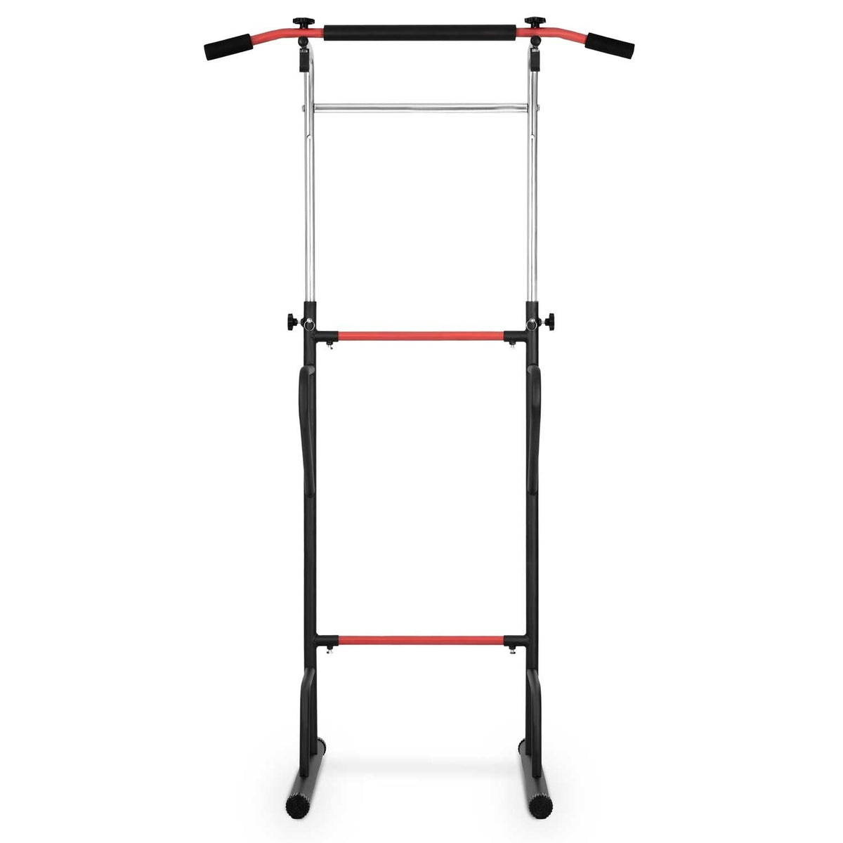 PULL-UP BAR - Verstelbaar 145-218 cm - Staalconstructie - Antislip - Zwart