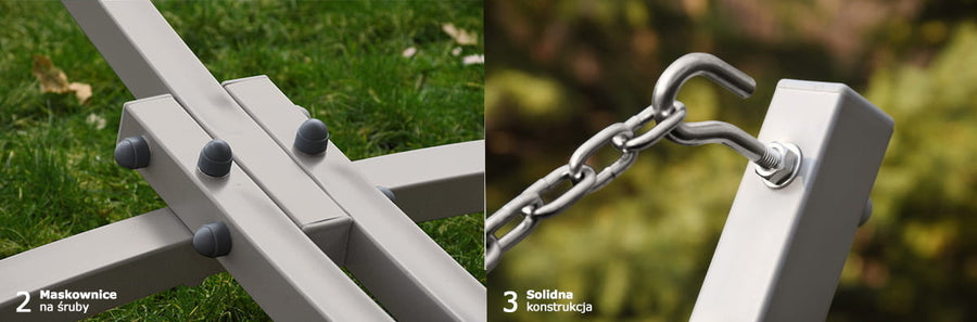 Hangmatstandaard - 2-in-1 Frame - 220 kg - Zwart