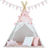 TIPI TENT - Premium Katoen - 120x120x165 cm - Roze
