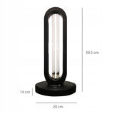 UV-C lamp - ozonisatiefunctie, instelbare timer, afstandsbediening - zwart