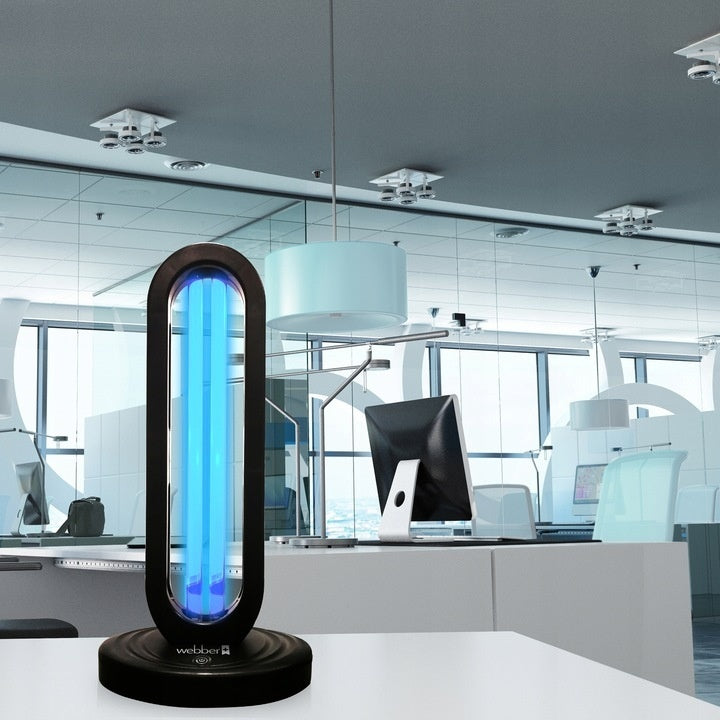 UV-C lamp - ozonisatiefunctie, instelbare timer, afstandsbediening - zwart