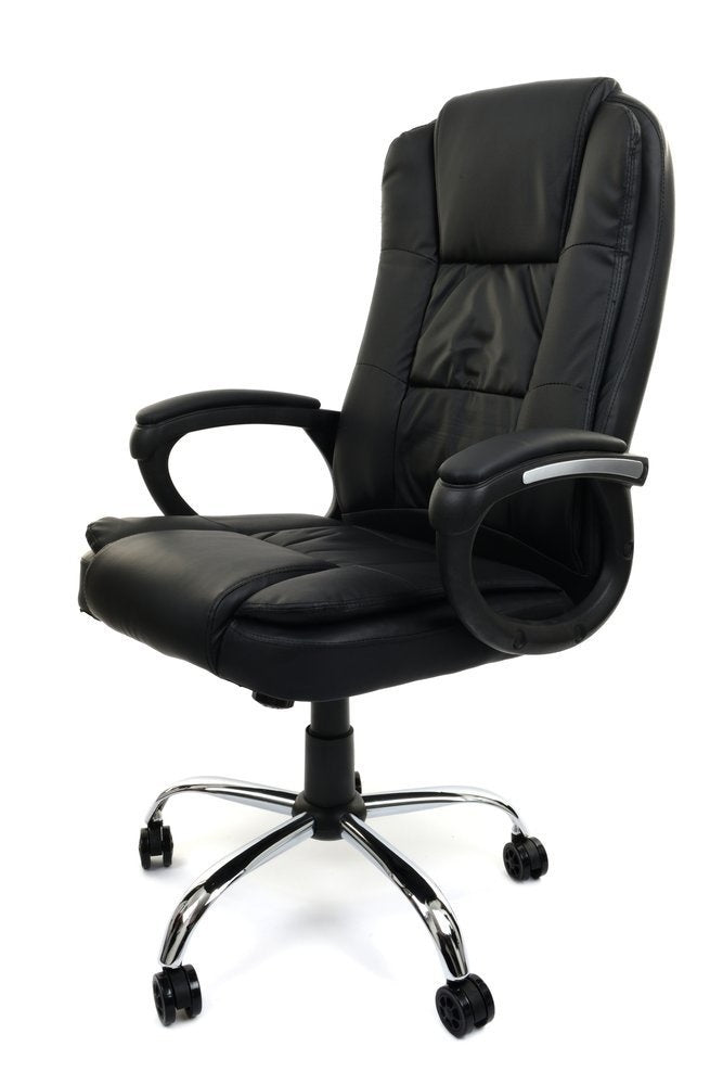 BUREAUSTOEL - Memory Foam - Verstelbaar - Zwart