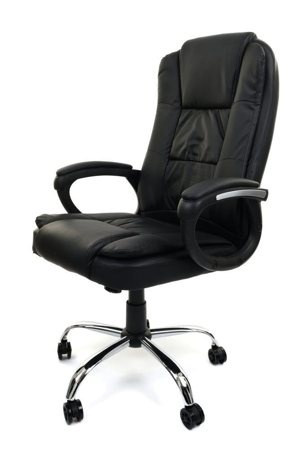 BUREAUSTOEL - Memory Foam - Verstelbaar - Zwart