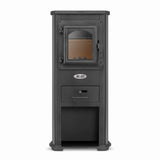 Houtkachel - 6,6 kW Vermogen - Rood/Beige/Antraciet