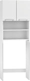 Badkamerkast - 4 schappen - wit - 183x64x30 cm