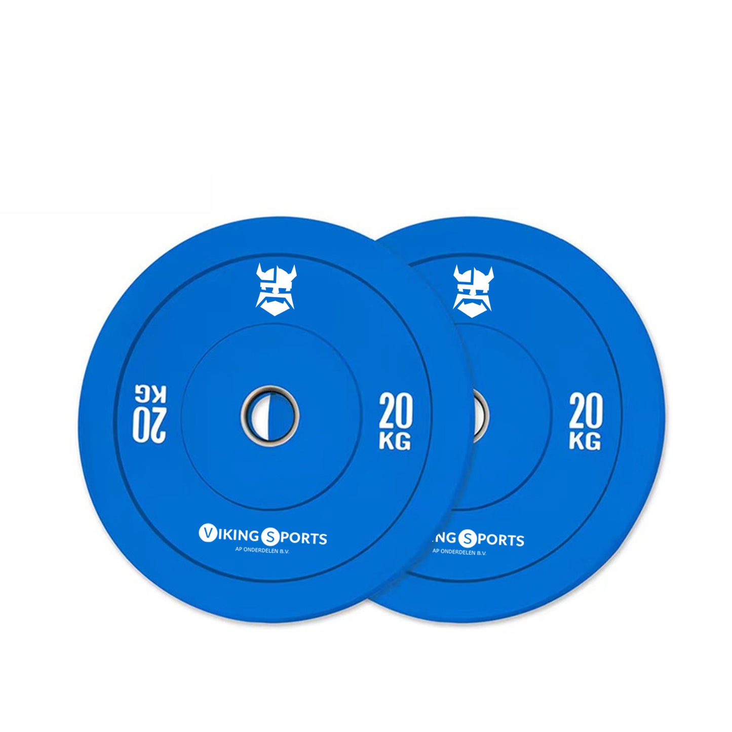 BUMPER PLATE - 20 kg schokabsorberend rubber - blauw