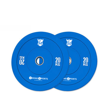 BUMPER PLATE - 20 kg schokabsorberend rubber - blauw