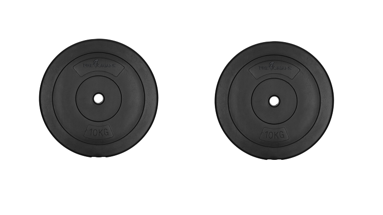 Halterschijf - 20kg Gietijzer 26mm - Zwart