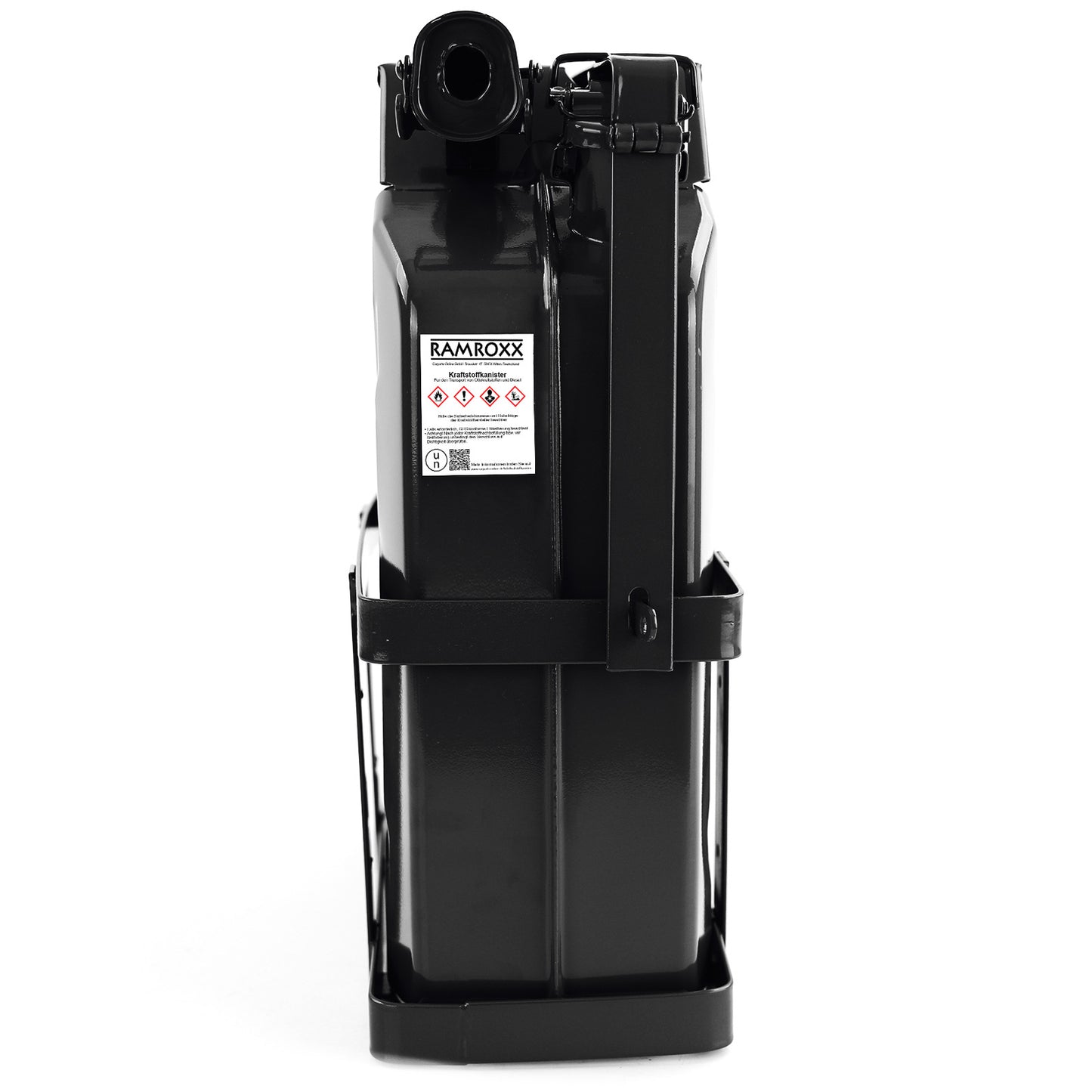 JERRYCAN - 20L Metaal Inclusief Schenktuit - Zwart