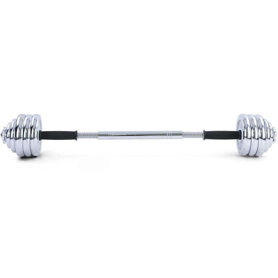 Dumbellset - 30 kg Chroom Gietijzer - Chroom