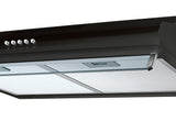 Afzuigkap - 3 snelheden - zwart/roestvrij staal - 60 cm