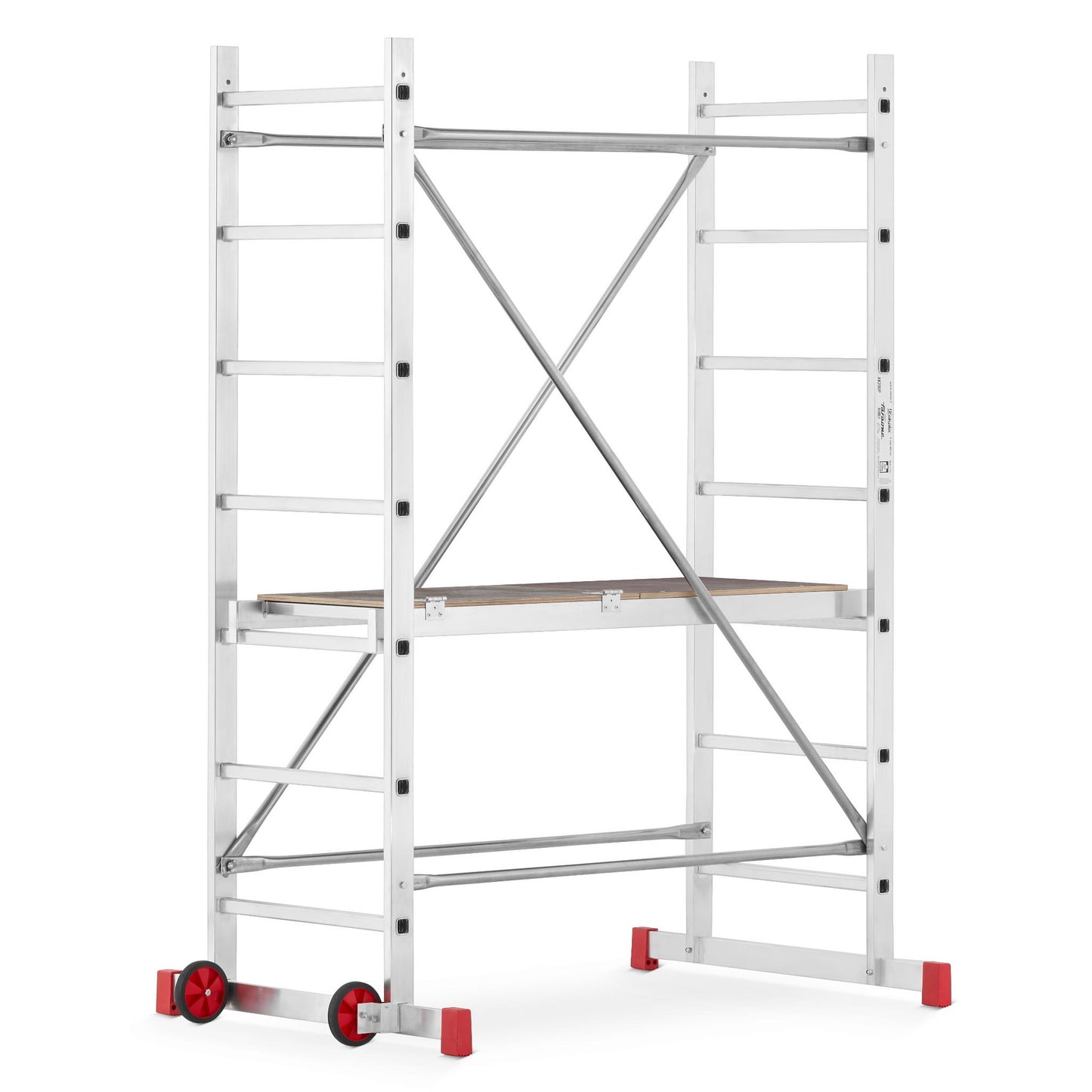ROLSTEIGER - Aluminium - Antislip Platform - 5m Werkhoogte - Grijs