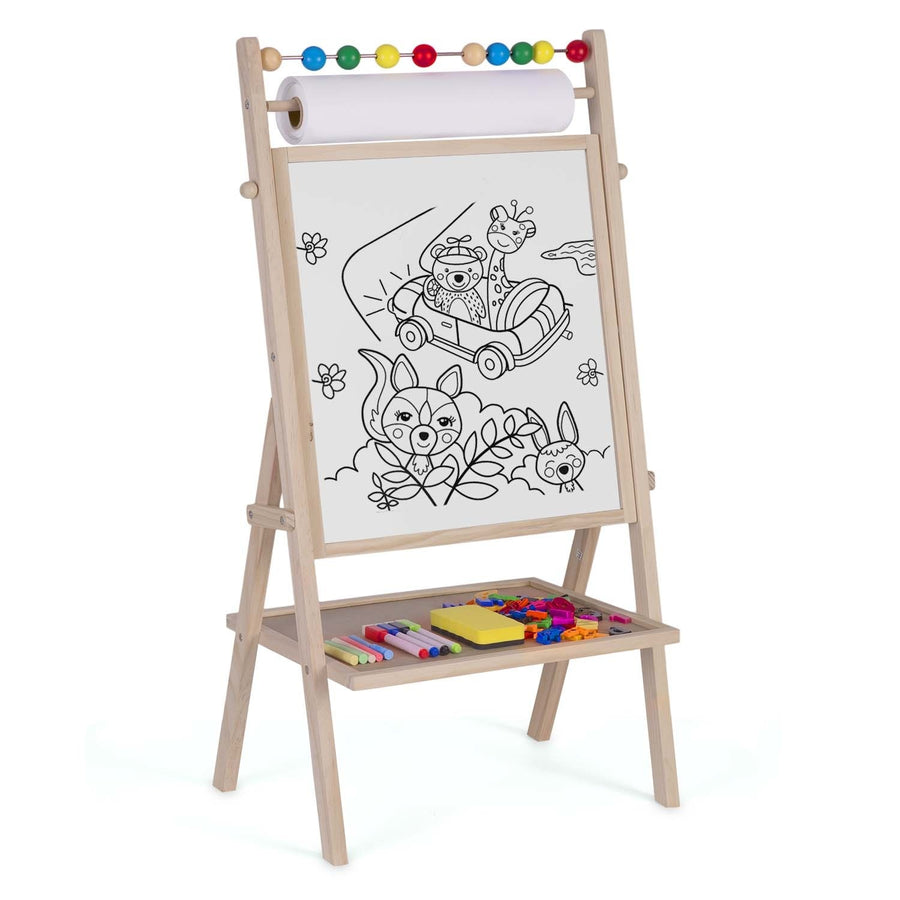 SCHRIJFBORD - Magnetisch & Krijt - 62x28x44 cm