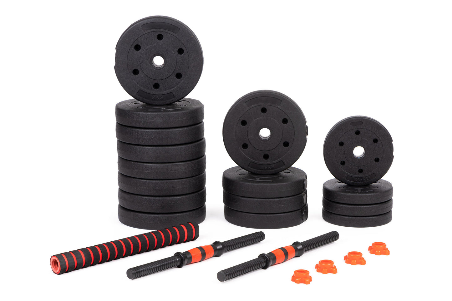 Dumbbells - verstelbaar 40 kg - zwart