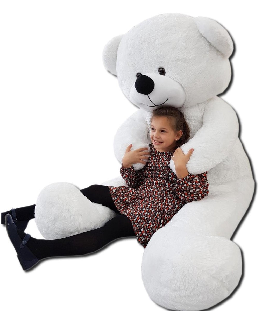 TEDDYBEER - 220cm Anti-Allergie Pluche - Wit
