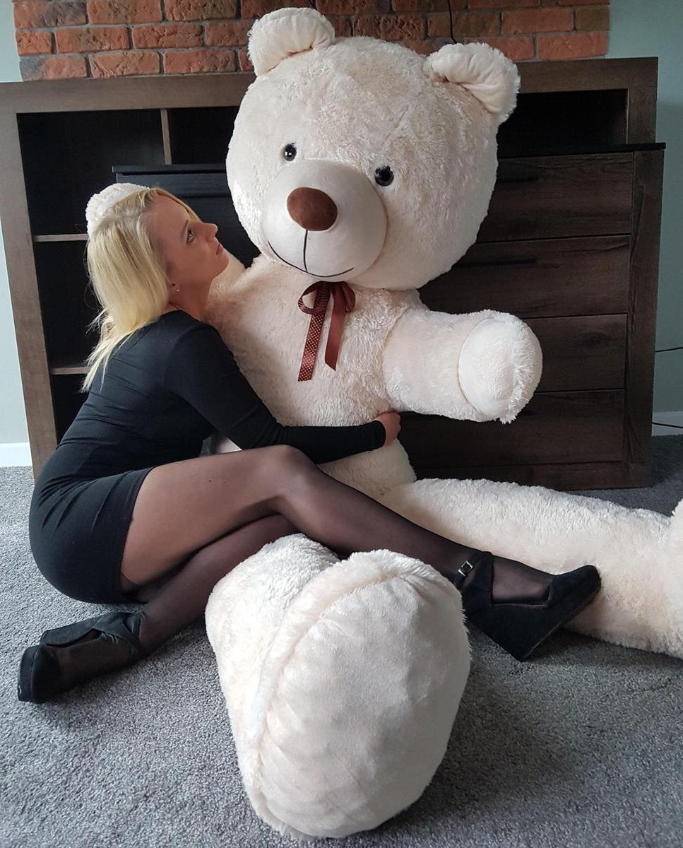 Teddybeer - 205cm Anti Allergie Pluche - Creme