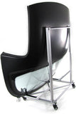 Hardtop Standaard - Stevig & Stabiel met Zwenkwielen - Zilver 100x55x40 cm