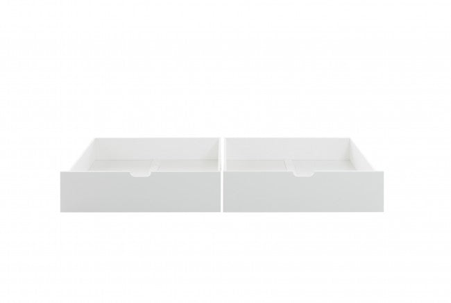 HUISBED - 2 opberglades - wit - 90x200 cm