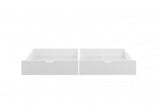 HUISBED - 2 opberglades - wit - 90x200 cm