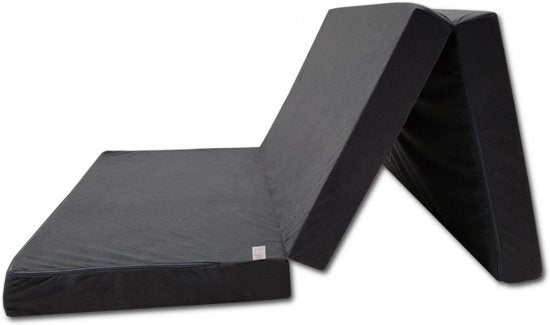 Logeermatras - opvouwbaar tot sofa - grijs - 200x80x10 cm
