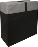 Logeermatras - opvouwbaar, comfortabel, wasbare hoes - grijs 195x65 cm