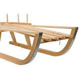Houten slee - metalen geleiders - 84 cm