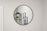 Ronde spiegel - 80 cm diameter - zwart frame