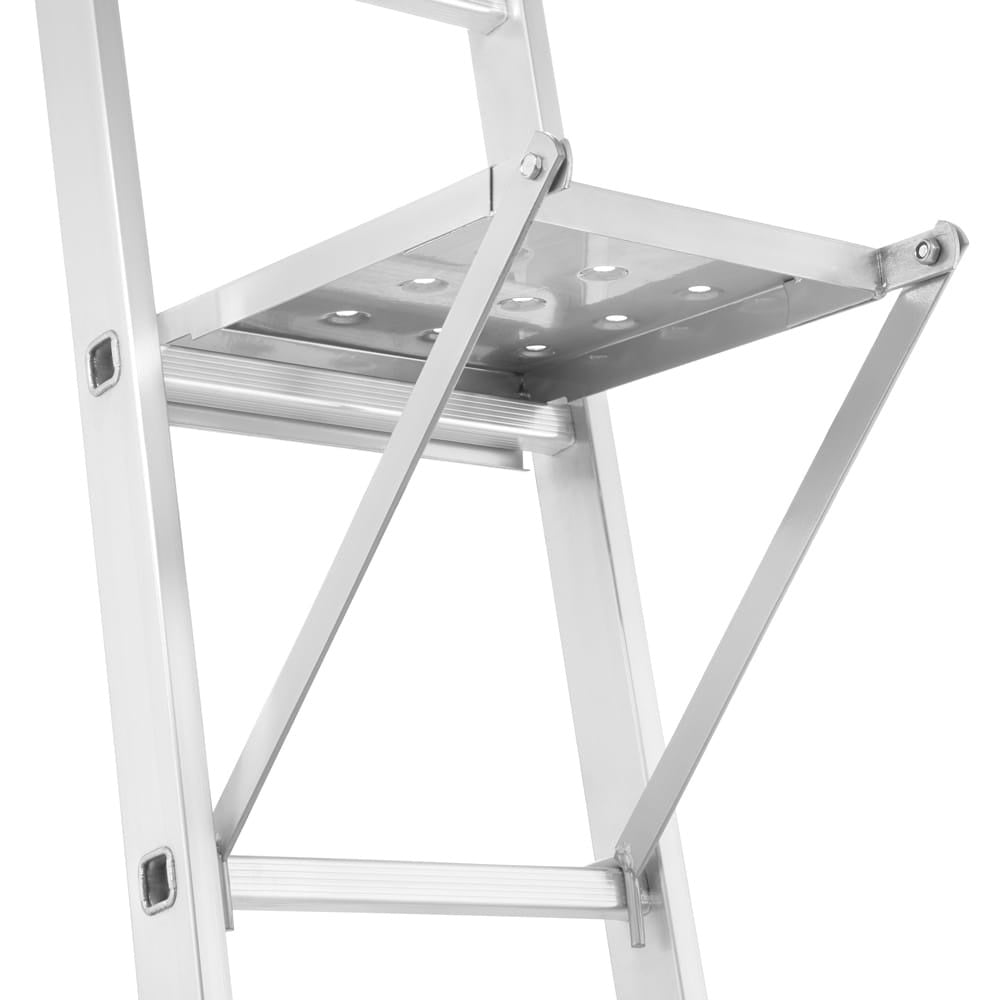 LADDERBANKJE - draagvermogen 150 kg - zilver