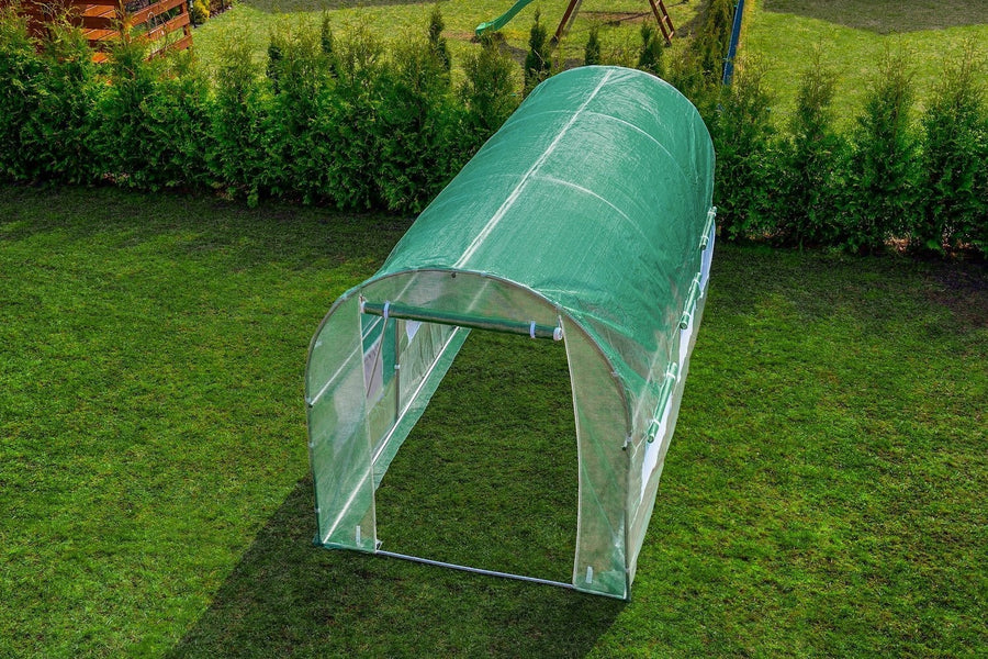 TUINKAS - 10m2 Oppervlakte - 6 Ramen - Groen - 250x200 cm