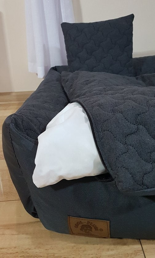 Hondenbed - waterdicht, wasbaar, krasvrij - 120x90 cm antraciet