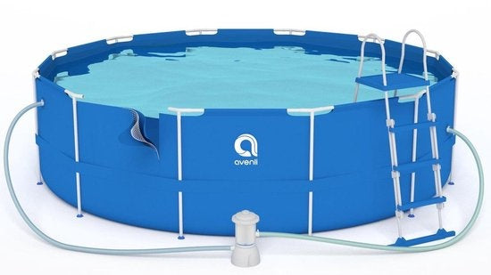 Opzetzwembad - 420 cm Diameter, 84 cm Hoogte, 9495 Liter, Pomp 2006 l/h - Blauw
