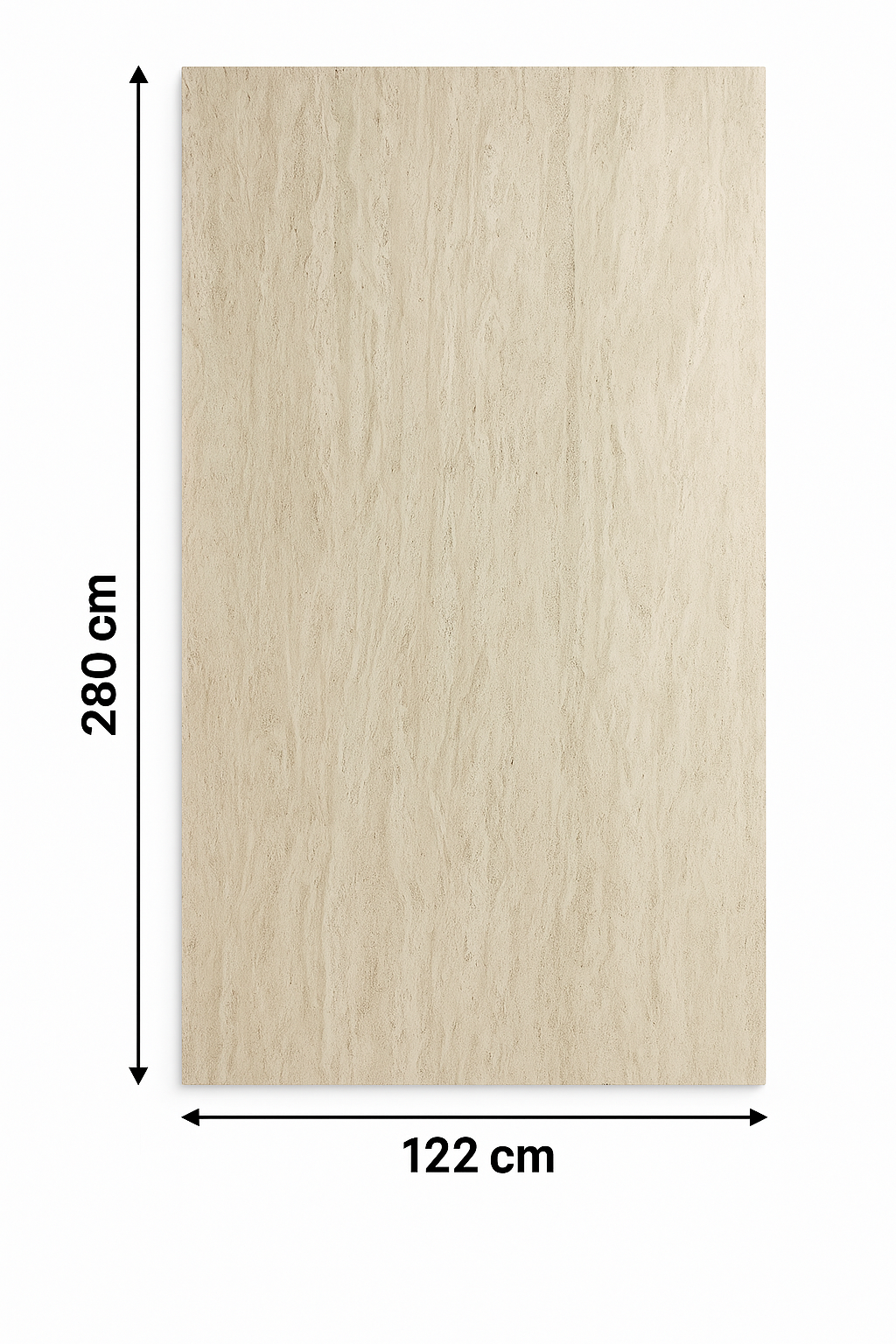 PVC wandpaneel Madrid crème - 122x280 cm
