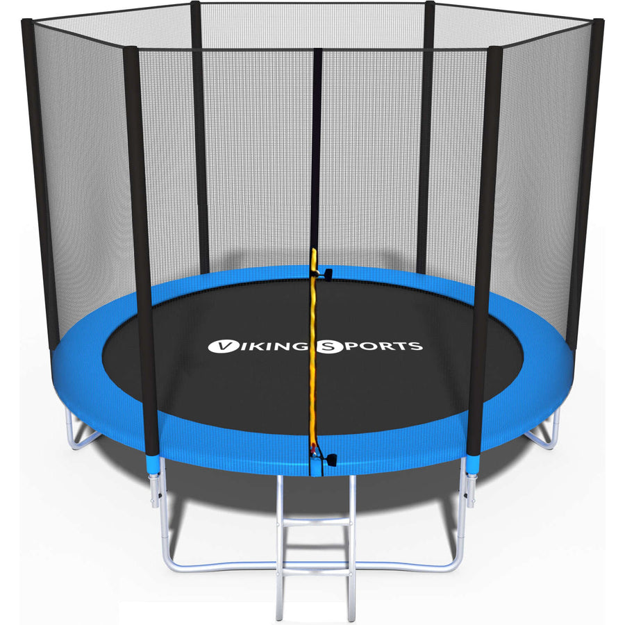 TRAMPOLINE - Veiligheidsnet-Ladder-Randafdekking - Blauw-244 cm
