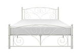 Metalen bedframe - inclusief lattenbodem - wit - 120x200cm