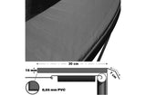 Trampoline randafdekking - pvc en foam - groen 244 cm