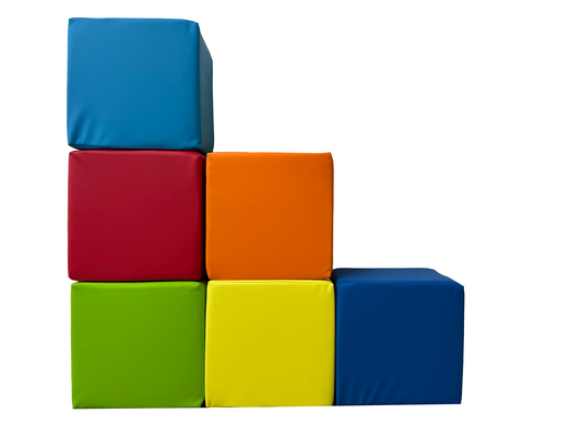SOFT PLAY BOUWBLOKKEN - Stevig, zacht, eenvoudig schoon te maken - 40x40x25 cm