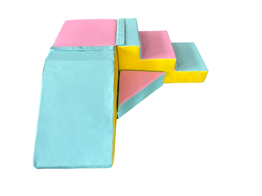 GLIJBAAN - Schuim, Veilig, Configurabel - Pastelkleuren